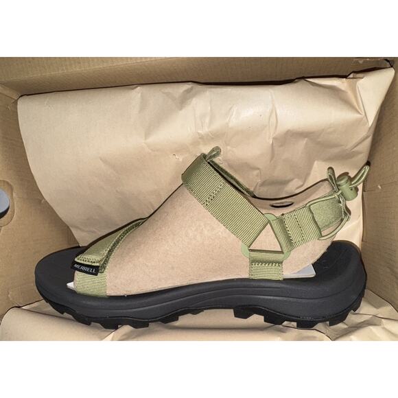 Mens Merrell Speed Fusion Web Sport Sandal Coyote/Khaki Hook & Loop J006185 Sz 9 - Picture 10 of 11